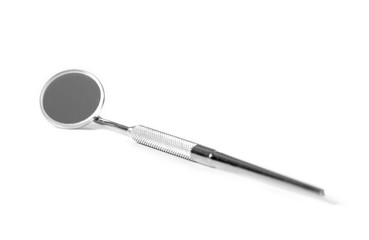 Dental equipment on white background