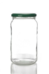 Studio shot of jar on white background