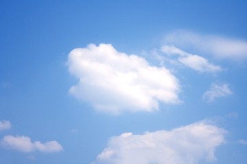 Naklejka na ściany i meble Clouds on a blue sky