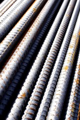 Close up of metal bars