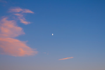 color cloudy sky. natural background.