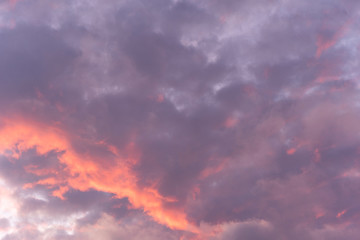 clouds edged with sunlight