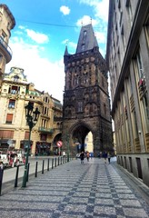 Naklejka premium street in prague