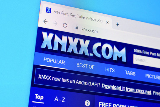 Homepage of xnxx website on the display of PC, url - xnxx.com. foto de  Stock | Adobe Stock