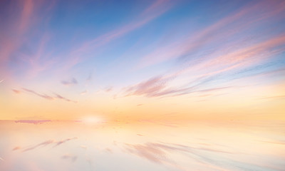 Sunset sky background, beautiful sunset background