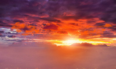 Sunset sky background, beautiful sunset background