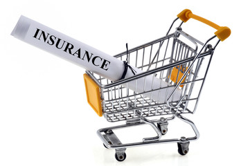 Insurance contract in a supermarket cart