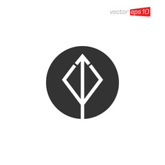 Trident Icon Logo Design Concept