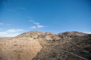 Mountains and blue sky