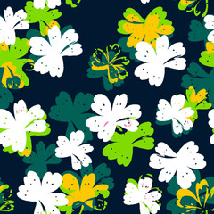 Beautiful seamless floral pattern background. 
