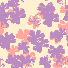 Beautiful seamless floral pattern background. 
