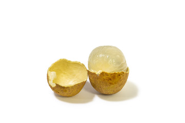 A longan isolated on the white background