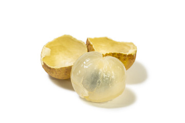 A longan isolated on the white background