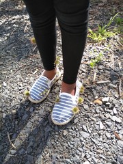 woman walking in the park