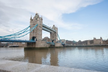 Fototapeta na wymiar Tower Bridge and the River Thames; London; UK