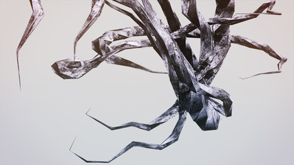 Abstract Art • DYSTOPISCHE ÄSTHETIK“ [N°023] • Fraktale Grafik Serie ⁞ 3D Illustration © Jacqueline Weber