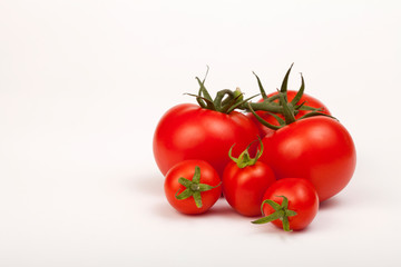 tomatoes isolated on white background