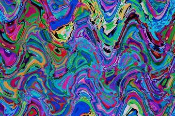 Abstract pixel pattern / Abstract background of a digital pattern in neon colors.
