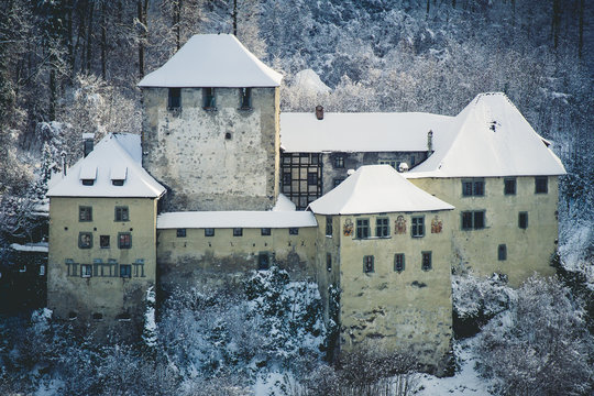 Die Feldkircher Schatteburg im Winter