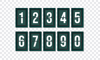 Flip countdown clock counter. vector day, hours, minutes, seconds.