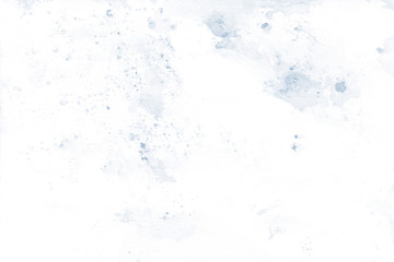 Watercolor frame with white copy space. Tender blue hand-painted texture with Parisian Blue Color watercolour border splashes. Artistic placeholder design element. Watercolor border for invitation.