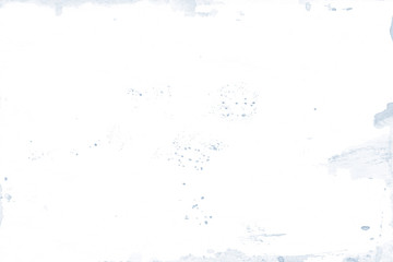 Watercolor frame with white copy space. Tender blue hand-painted texture with Parisian Blue Color watercolour border splashes. Artistic placeholder design element. Watercolor border for invitation.