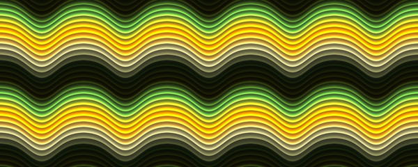 seamless wavy pattern with yellow green color