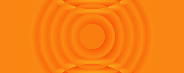 Circular logo template with orange background
