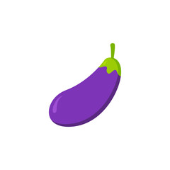 Cartoon eggplant icon design. vector illustration