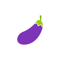 Cartoon eggplant icon design. vector illustration