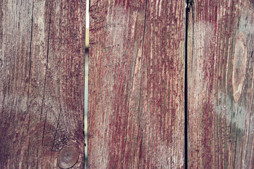 Background wooden texture. Hard old painted wall in grunge style. Surface for design and text. Close up view