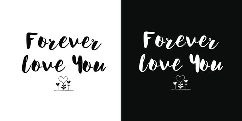 background with text - love you forever 