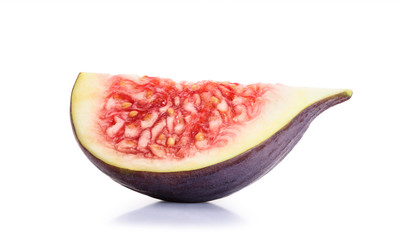 Fresh figs isolated on white