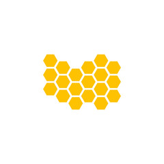 abstract honeycombs design vector illustration.