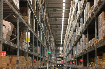 Huge Storage rack for inventory delivery control system