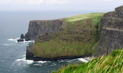 Cliffs of Moher at the southwestern edge of the Burren region in County Clare, Ireland