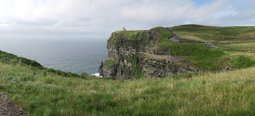 Cliffs of Moher at the southwestern edge of the Burren region in County Clare, Ireland