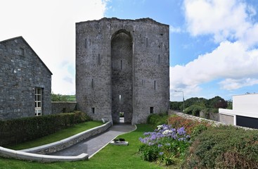 Fototapeta na wymiar Ruins of Listowel Castle in southwestern Ireland