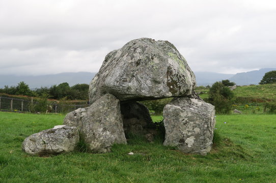 one of many tombs in Carrowmore Megalithic Cemetery in the northwest Ireland