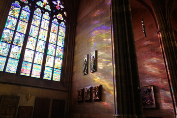 プラハ 協会 ステンドグラス 美しい 神