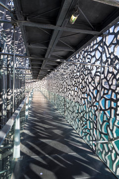 The modern building of Museum of European and Mediterranean Civilizations