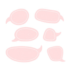 Speech talk bubble template