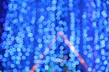 Blurred night light bokeh background