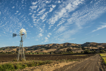 landscape with windmill