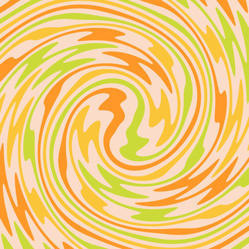 Twirl Twist paint 70s Retro colors abstract fluid backgrounds yellow green and beige Swirl vortex vector background