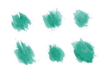 Watercolor brush illustration design with isolation background