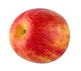 Fresh red apple isolated on white background with clipping path