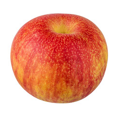 Fresh red apple isolated on white background with clipping path