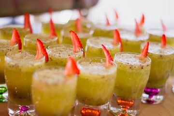 BEBIDA SHOOT PARA EVENTO DE GASTRONOMÍA PARA PUBLICIDAD