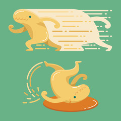 an illustration of cute monster.